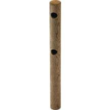 Rondin bois 2 perçages borgne 14x200 cm pour clôture ranch