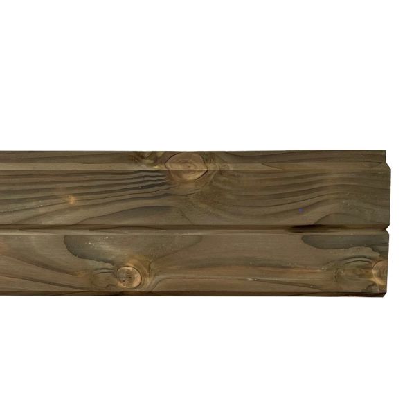 Lame clôture Scala Classe 3 vert - 1 face Faux claire-voie - L. 1,95 m - 150x25 mm