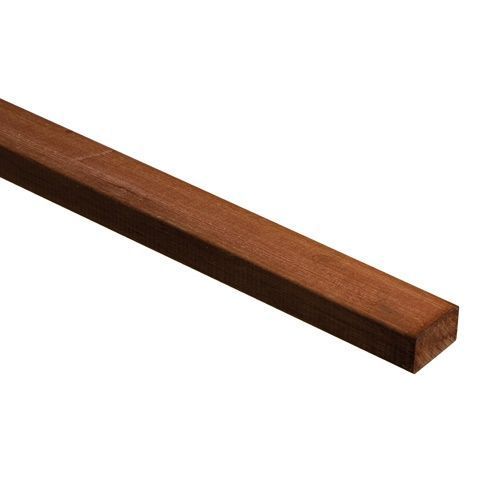 Lambourde bois exotique 65x42 mm pour terrasse - Long. 4,25 m