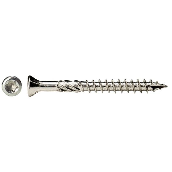 Vis terrasse petite tête fraisée A2 inox Ø5X60 mm + Embout Tx25 - Bte 400 vis