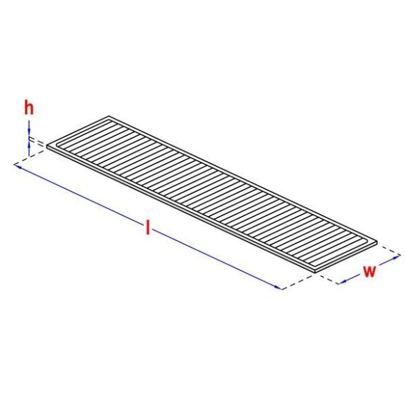 Cales plates 3x22x95 mm pour terrasse HAPAX - 1000 pcs