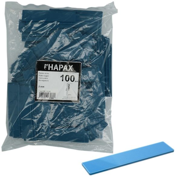 100 Cales plates Ép. 2 mm pour lambourdes - HAPAX