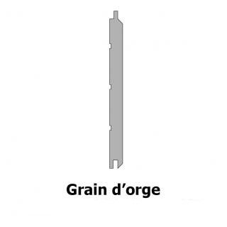 Lambris Sélection Petit Noeud profil grain d'orge 100x10 mm L. 2,00 m en pin