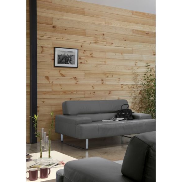 Lambris Sélection Petit Noeud profil grain d'orge 100x10 mm L. 2,00 m en pin