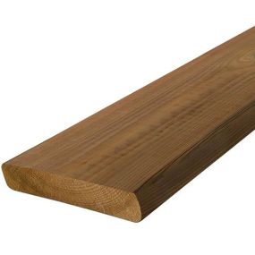 Lame de terrasse 27x145x5400 mm en pin du nord marron
