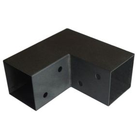 Connecteur en L 122x226x224 mm pour poteaux bois 120x120 mm