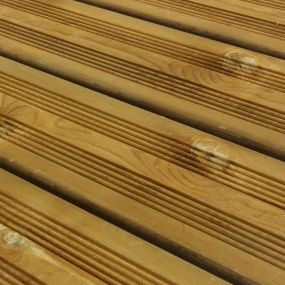 Lame terrasse pin du nord marron Cl4 4200x145x27 mm Hossegor