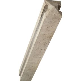 Poteau intermédiaire en béton 12x12 cm - rainure de 34 mm - Longueur 2,50 m