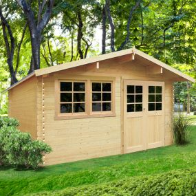 Abri de jardin Niort S8308 en bois brut, à peindre