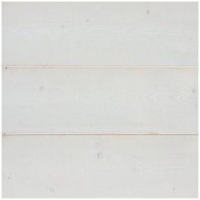 Lambris sapin brossé blanc Alpin Pure Essentiel 2650x135x13 mm