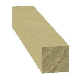 Poteau bois autoclave extérieur 15x15 cm Long. 1,00 m en pin traité Classe 4