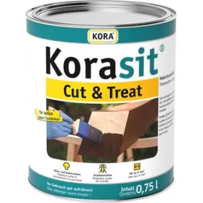 Produit de traitement de coupe pour bois autoclave MARRON 0,75l KORASIT