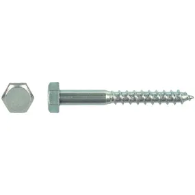 Vis bois Tirefond tête hexagonale Ø8x80 mm DIN 571 acier zingué - Boîte de 200