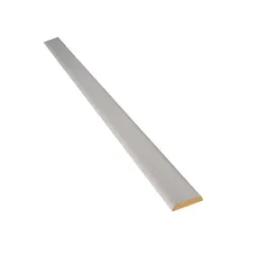 Champlat en pin prépeint blanc 30x6 mm Long. 2,40 m