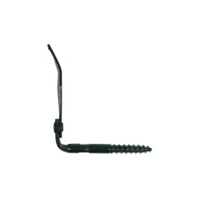 Arrêt de volet à visser L.130 mm Ø10 mm - Acier noir