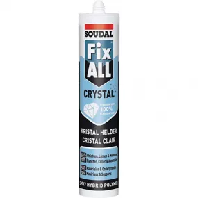 Mastic colle Fix All Flexi CRYSTAL 290 ml - 110980 - SOUDAL