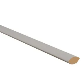 Quart de rond en MDF prépeint blanc 14x14 mm - Long. 2,44 m