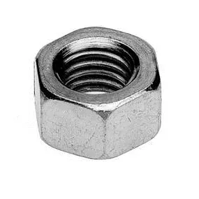 Écrou hexagonal 6 pans en acier zingué - Ø 6 mm - boîte de 200 pcs
