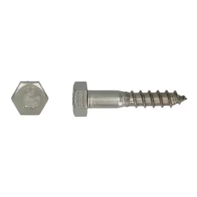 Tirefond acier inox A2 Ø8x100 mm DIN 571 Pgb-fasteners - 50 pièces