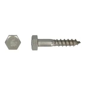 Tirefond acier inox A2 Ø10x120 mm DIN 571 Pgb-fasteners - 50 pièces