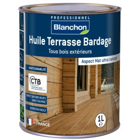 Huile Terrasse Bardage Teinte Bois Naturel 1L - BLANCHON